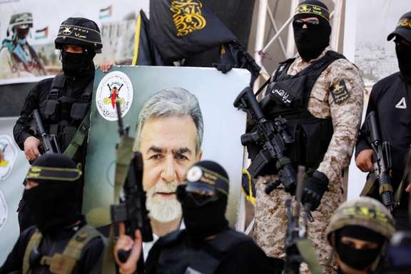 Palestinian Islamic Jihad supporters attend an anti-Israel rally in Jenin, in the Israeli-occupied West Bank, August 25, 2022.