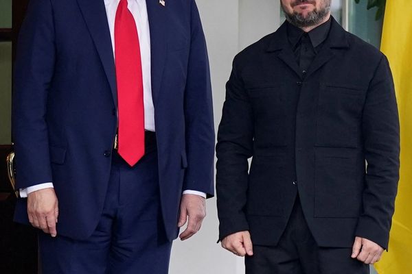 ولودیمیر زلنسکی با استقبال دونالد ترامپ وارد کاخ سفید شد