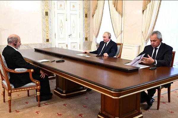 Putin hosts Iran's security chief as West sanctions Tehran over missile transfer