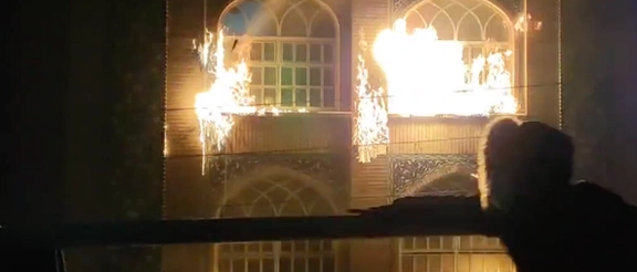Protesters firebombed a seminary in the Shiite religious center of Qom on Nov. 18, 2022
