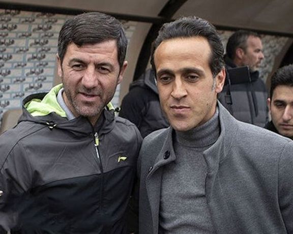 Football icons Karim Bagheri and Ali Karimi