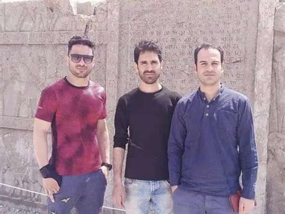 The Afkari brothers before their ordeal, with Navid on the left