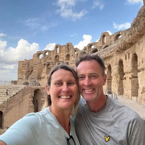 Craig and Lindsay Foreman, a British couple who have been sentenced by Iran to 10 years in prison on charges of espionage, according to their family, pose for a selfie in an unknown location in this undated handout photograph taken in 2024 and obtained by Reuters on February 19, 2026.