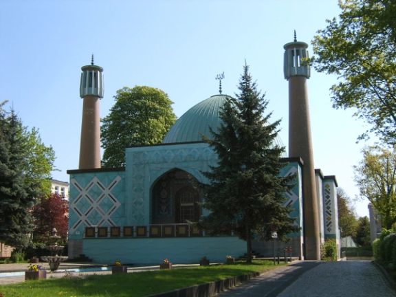Imam Ali Blue Mosque in Hamburg, affiliated with the Islamic Center in Hamburg