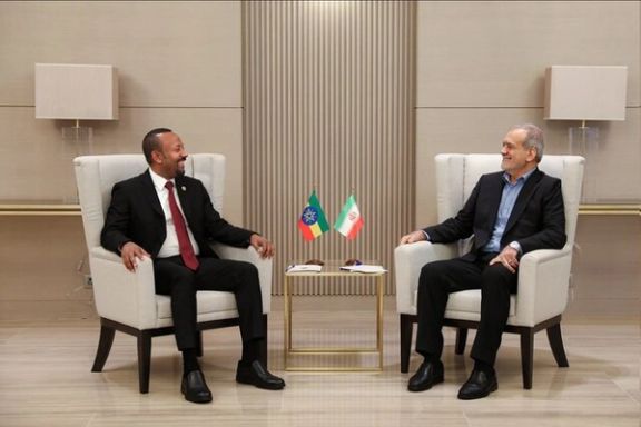 دیدار مسعود پزشکیان با نخستوزیر اتیوپی