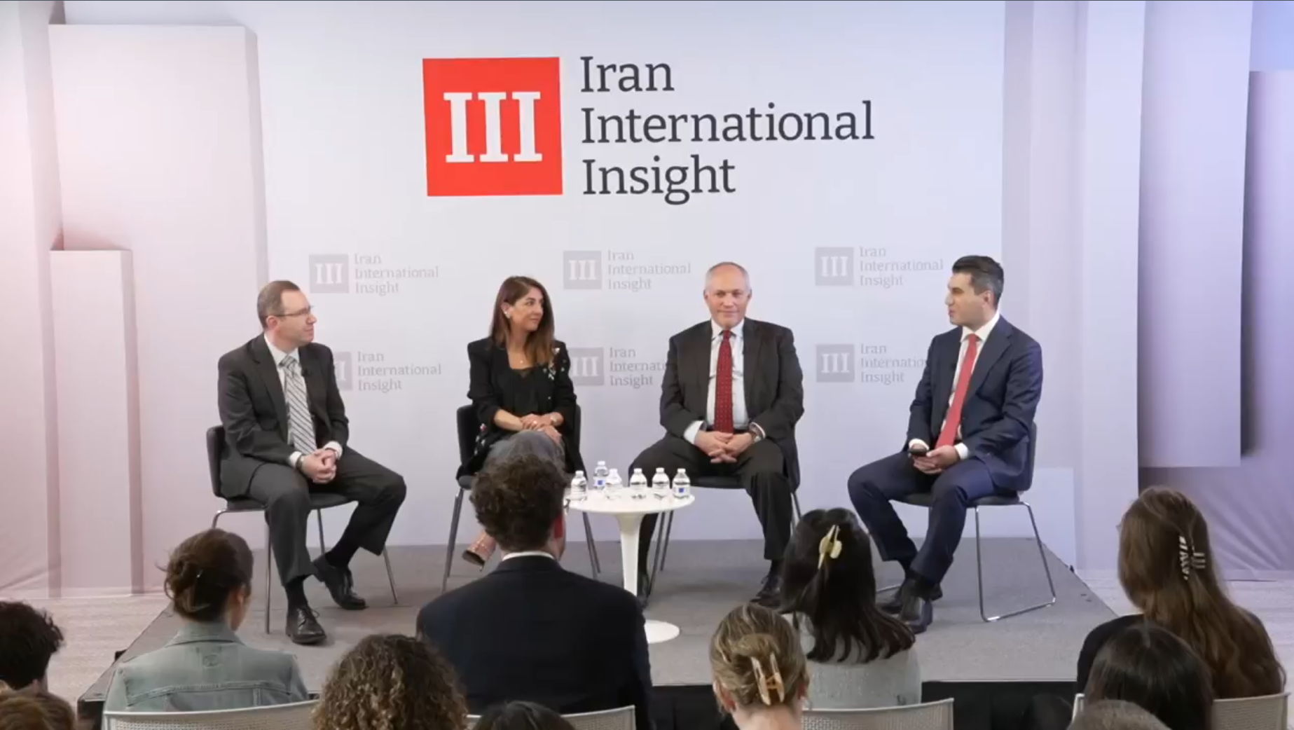 A view the panel at Iran International town hall in Washington, DC (July 2026) 