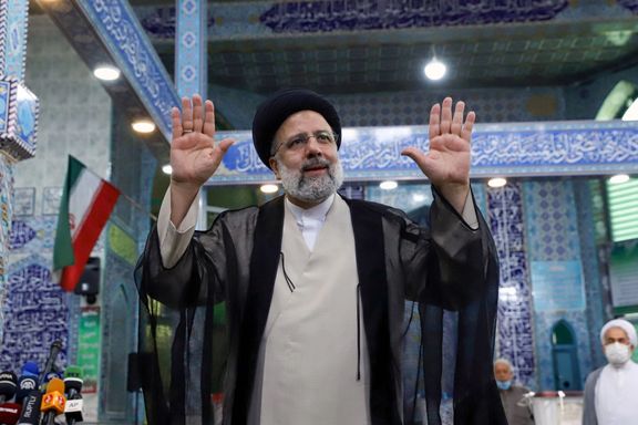 Iran's Ebrahim Raisi voting on June 18, 2021