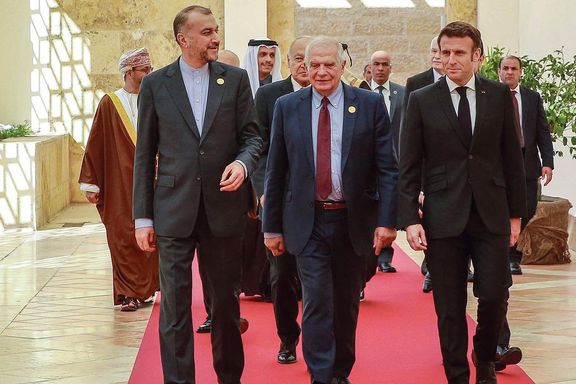 دفتر ریاستجمهوری فرانسه: مکرون در اردن با امیرعبداللهیان نه دیدار کرد و نه دست داد