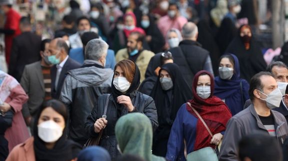 People in Tehran streets in November 2021