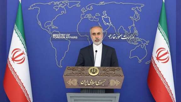 Iranian foreign ministry spokesman Naser Kanaani