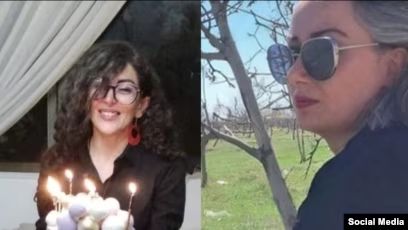 Shaghayegh Moradi (left) and Mahnaz Tarrah (undated)