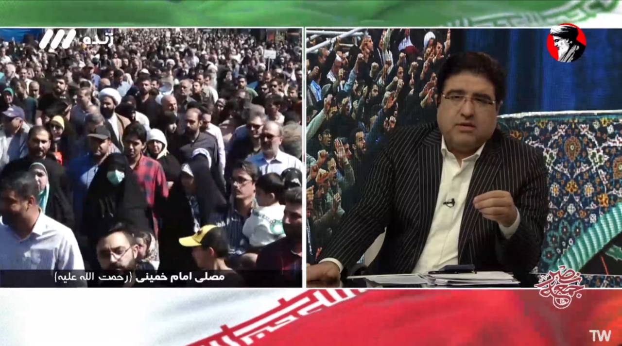 مجری صداوسیما: ساختمان ایران‌اینترنشنال را با موشک نقطه‌زن بزنیم