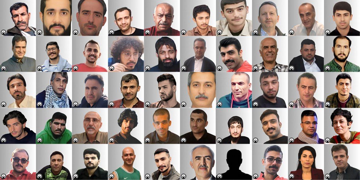 تصویری از حدود ۵۰ زندانی سیاسی محکوم به اعدام