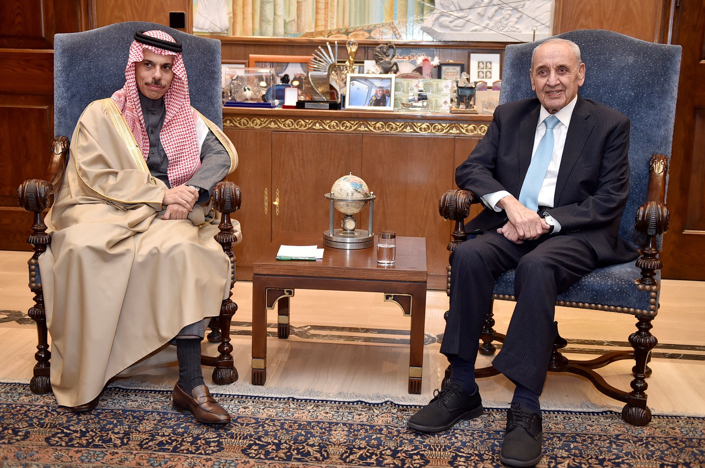 فیصل بن فرحان و نبیه بری