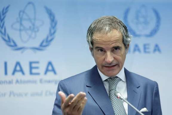 International Atomic Energy Agency (IAEA) Director General Rafael Grossi addresses the media during their Board of Governors meeting in Vienna, Austria, September 9, 2024.