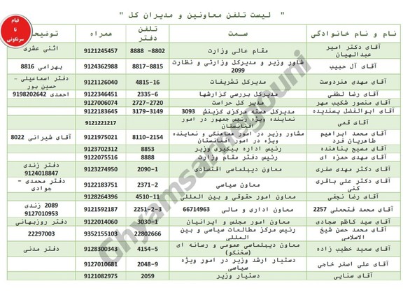 A sample of the leaked documents