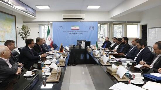 A meeting between Iranian and German trade officials in Tehran on July 26, 2022