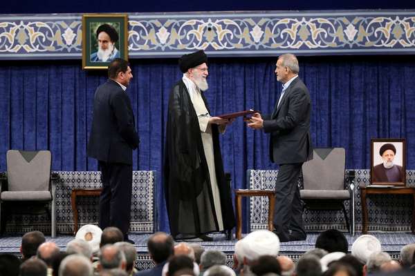 Iran's Khamenei formally approves Pezeshkian as president