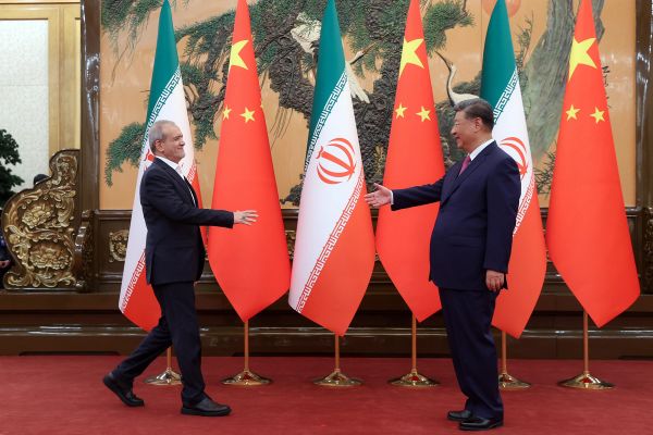 Iranian, Chinese presidents pledge united front against US policies