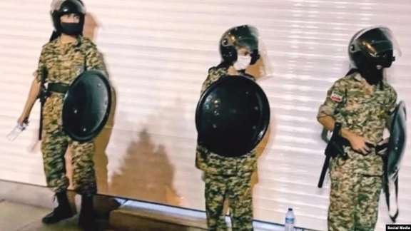 A number of minors deployed to suppress the poplar protests