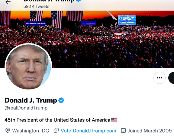 حساب دونالد ترامپ در توییتر دوباره فعال شد