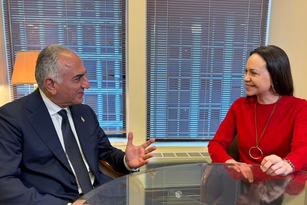 شاهزاده رضا پهلوی در دیدار ماچادو: ایران و ونزوئلای آزاد به دههها ترور پایان میدهند