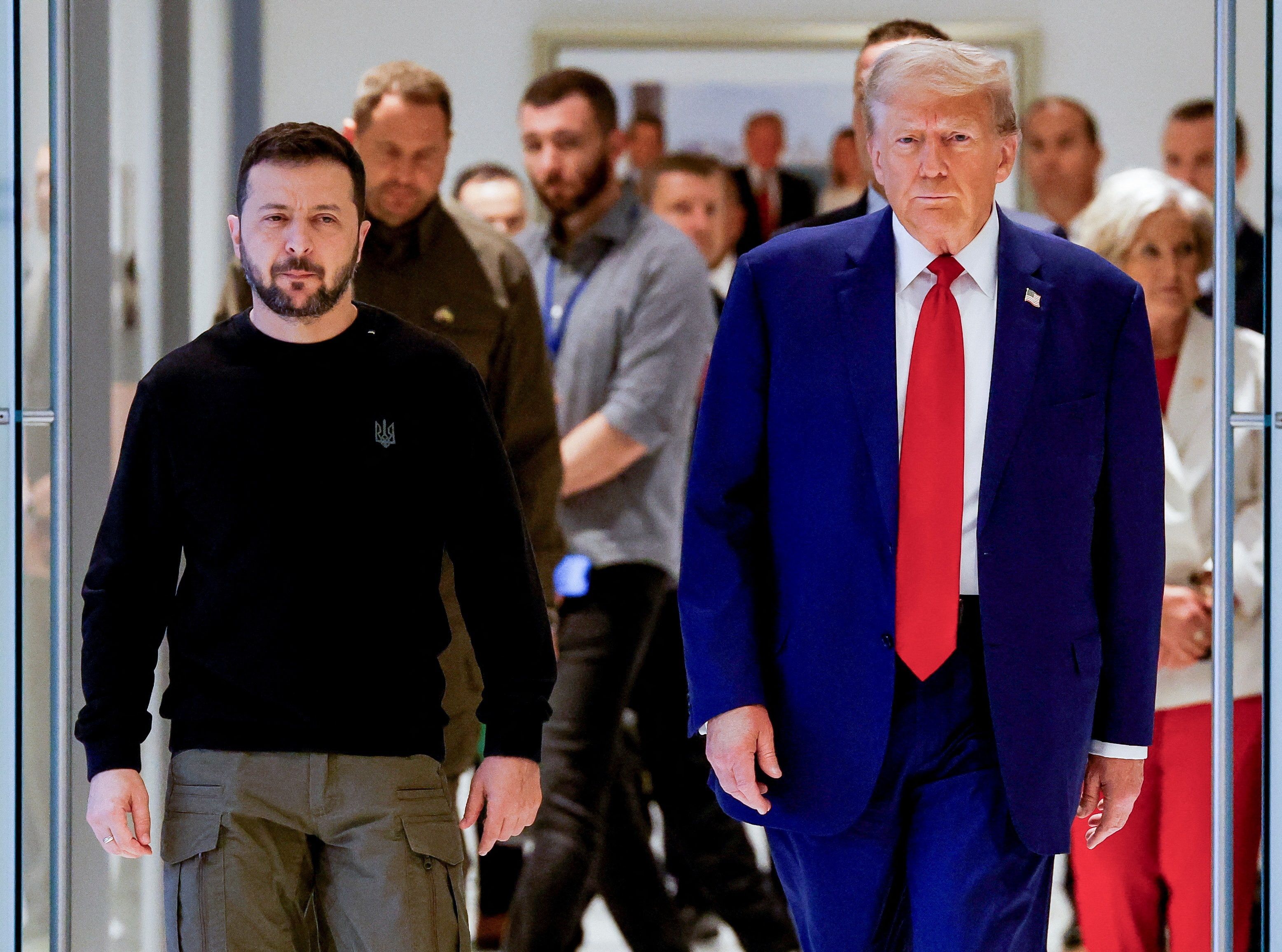 Ukrainian President Zelenskyy and US President Donald Trump