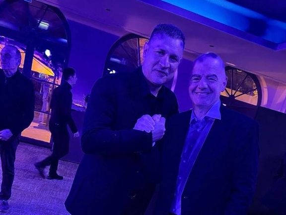 علی دایی به پاریس رسید و به دیدار اینفانتینو رفت