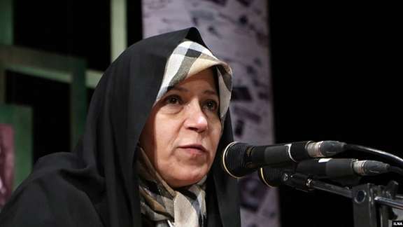Faezeh Hashemi, daughter of Iran's former presdient Akbar Hashemi Rafsanjani