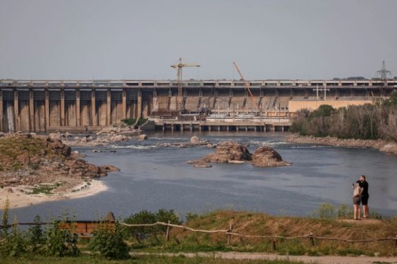 نمایی از نیروگاه برقآبی دنیپرو، اوکراین