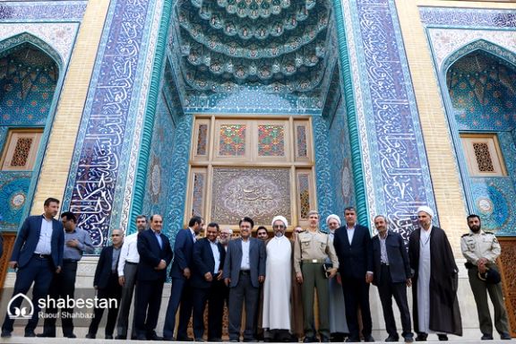 The inauguration ceremony of Esfahan’s luxurious Baqiyatallah Mosque with several high-ranking Iranian officials in attendance in August 2017