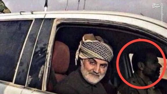 Hezbollah commander Wissam al-Tawil (in red circle) and former IRGC-Quds Force Commander Qasem Soleimani