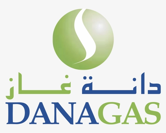 The logo of UAE energy firm Dana Gas