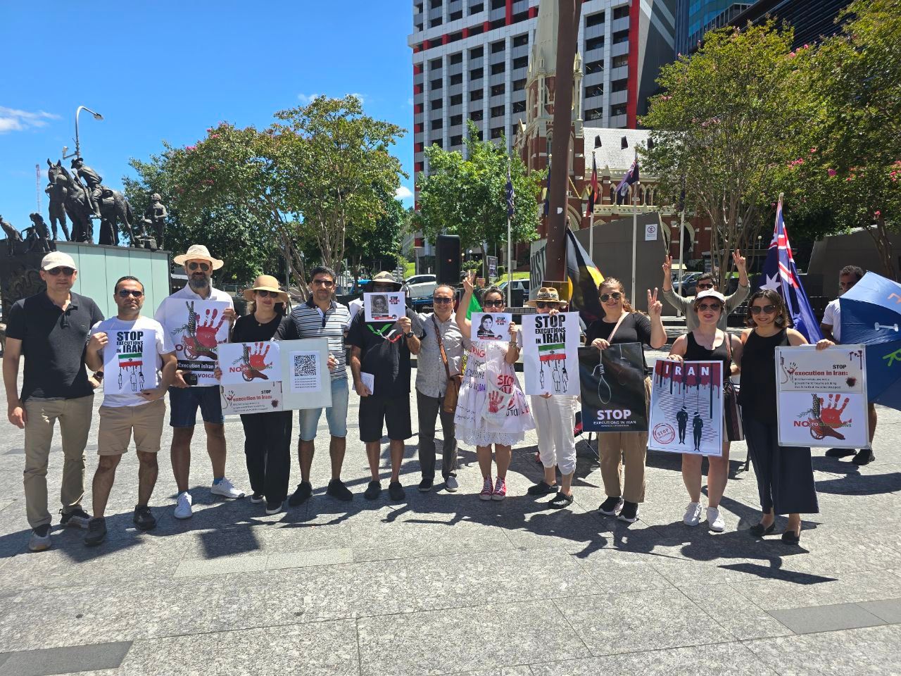 تجمعات در شهرهای مختلف جهان علیه اعدام‌ها در ایران