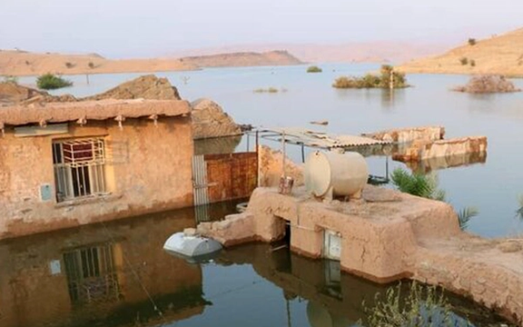 معاون فرماندار صالحآباد: خانههای قدیمی روستای رحیمآباد در خراسان رضوی به زیر آب رفت