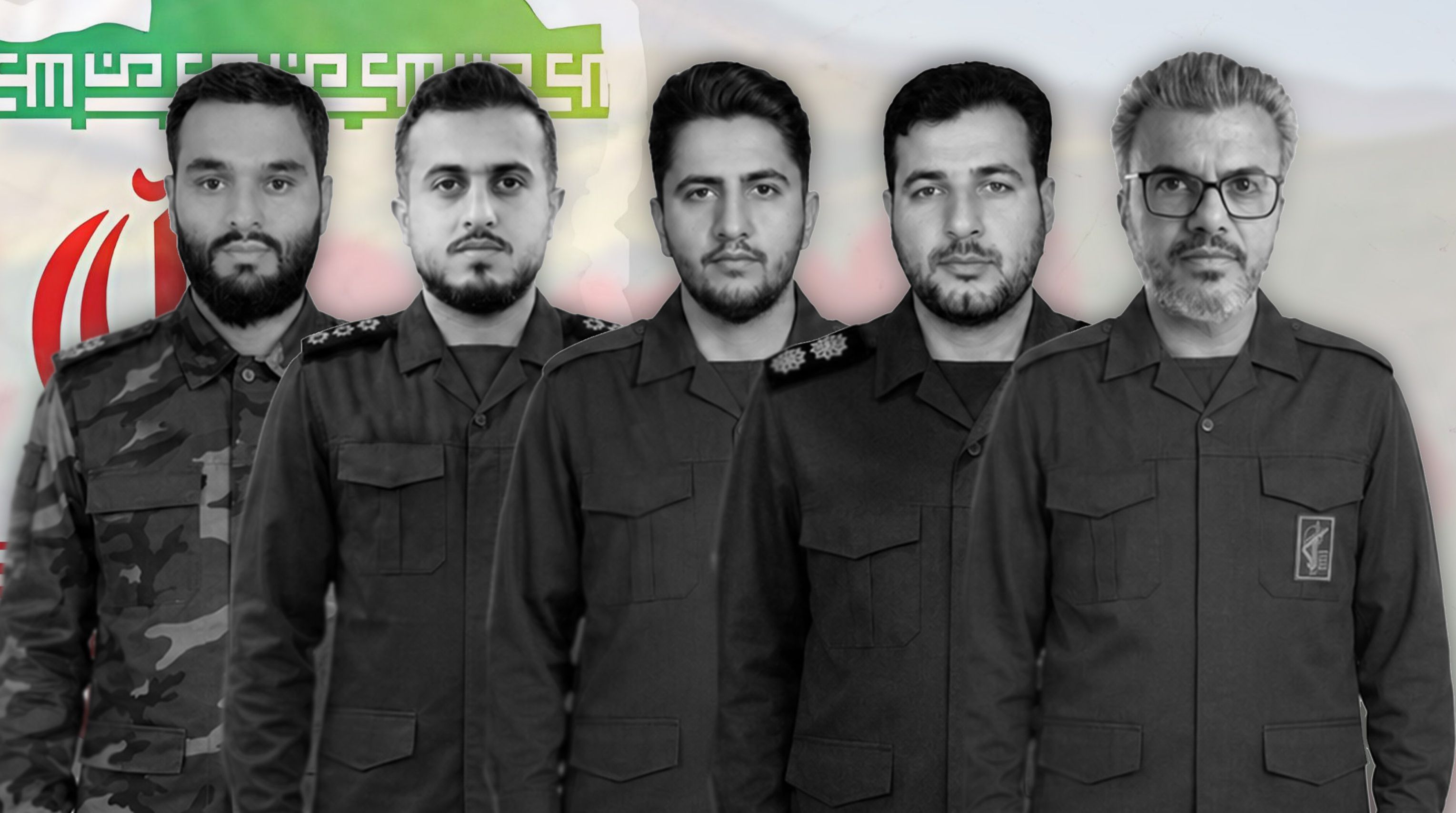 تصاویر پنج عضو کشته‌شده سپاه پاسداران در حملات آمریکا و عربستان سعودی به عراق که «ایثارنیوز» منتشر کرده است.