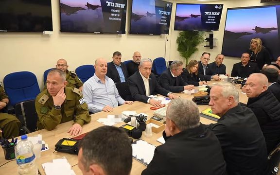 نخستین نشست کابینه جنگ اسرائیل در تلآویو پس از حمله جمهوری اسلامی به این کشور