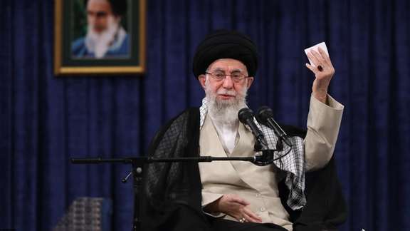 Ali Khamenei speaking on Saturday, November 26, 2022