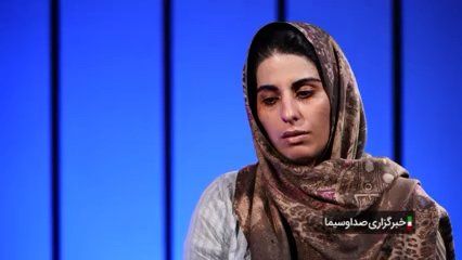 Rashno seen on Iran's state television during her "confession" while in prison. July 31, 2022