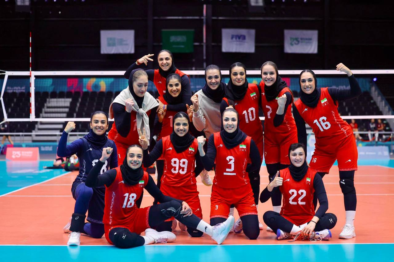 ایران ۳-۰ تاجیکستان؛ پیروزی راحت تیم ملی والیبال زنان ایران در بازی‌های کشورهای اسلامی