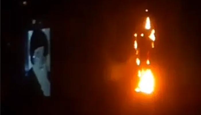 Cleric In Iran Fuming Over Arson Attack On Khomeini’s Statue
