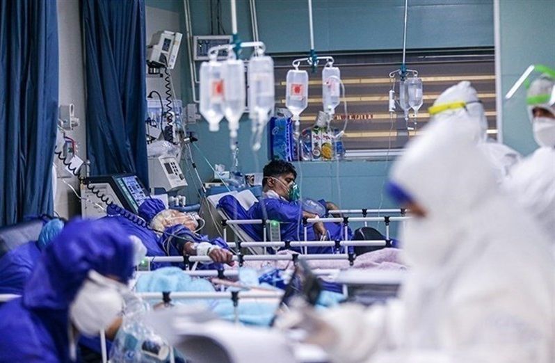 COVID patients in a Tehran hospital at the peak of the fifth pandemic surge