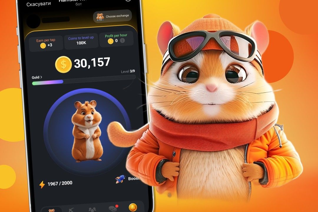 Hamster Kombat online game that lures users with a promise of future cryptocurrency earnings.