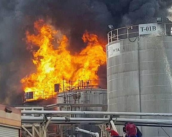 8 إصابات إثر حريق بمصفاة نفط في بندر عباس جنوبي إيران