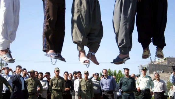 A public execution in Iran