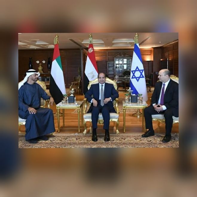 نشست سه‌جانبه رهبران مصر، اسرائیل و امارات در شرم‌الشیخ