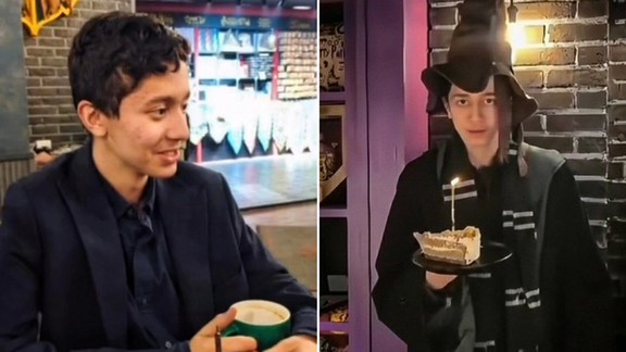 Sina Ashkbousi, 17, had a Harry Potter themed birthday party before being shot during the January protests in Iran