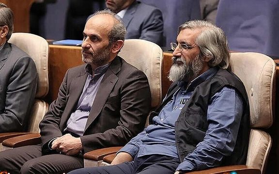 The head of the state broadcaster (IRIB), Payman Jebelli (left) and his Vahid Jalili, his hardline deputy