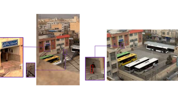 ویدیوها و گزارشهای شاهدان عینی از ۱۱ اسفند در محله پیروزی تهران نشان میدهد نیروهای نظامی در حیاط دبیرستان دخترانه فاطمه تعلیمی مستقر شدهاند؛ اتوبوسهایی نیز در نزدیکی محل دیده میشود و در تصاویر فردی مسلح قابل مشاهده است