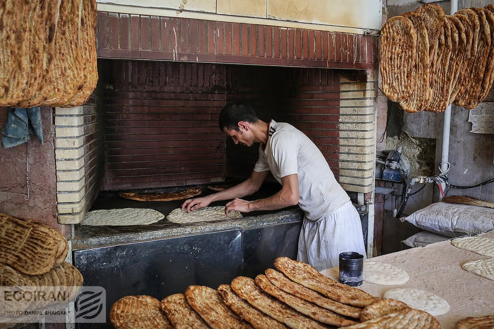 A Barbari bakery in Iran (Undated)